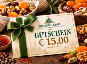 15 € Geschenkgutschein – Geschenkidee für Gewürze, Nüsse & Spezialitäten 21 15 Euro Gutschein