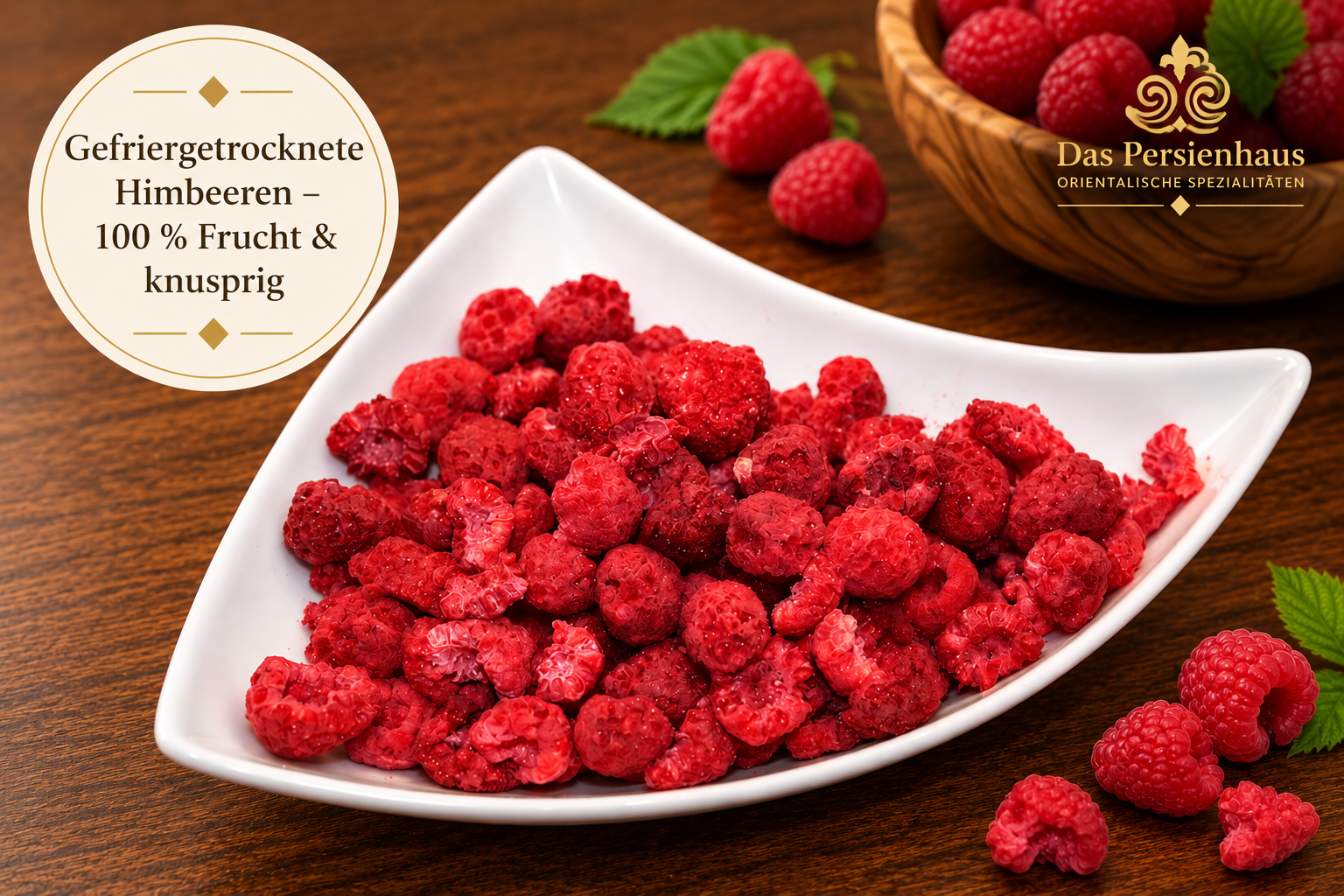 Gefriergetrocknete Himbeeren – 100 % Frucht & knusprig