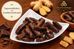 Ingwerstäbchen In Zartbitterschokolade
