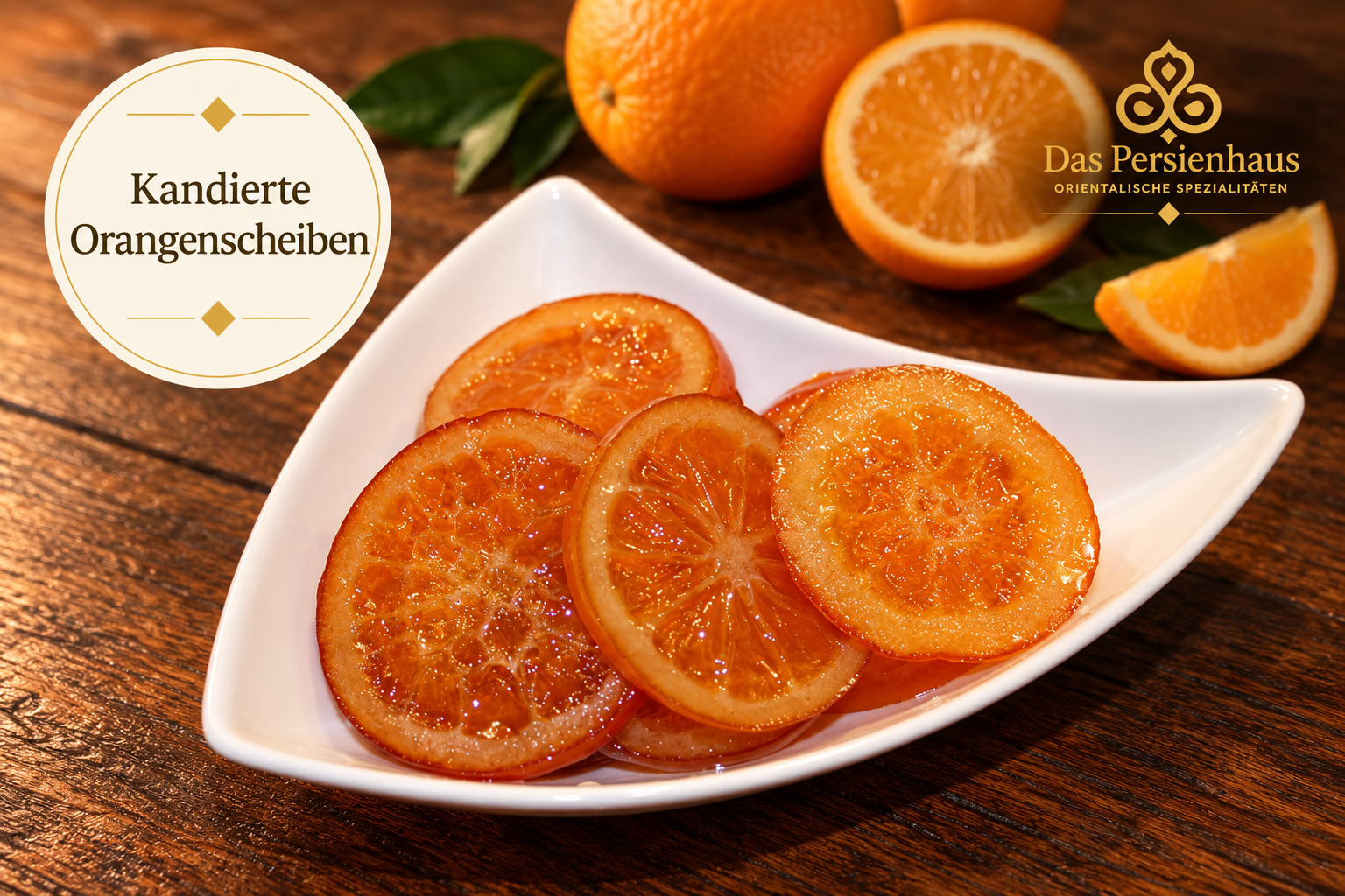 Kandierte Orangenscheiben – fruchtig, süß & aromatisch 1 Kandierte Orangenscheiben
