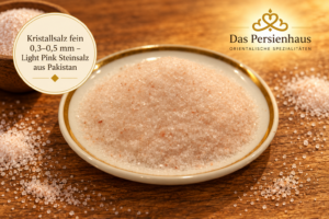 Kristallsalz fein 0,3–0,5 mm – Light Pink Steinsalz aus Pakistan 30 Kristallsalz Fein 0,3–0,5 Mm