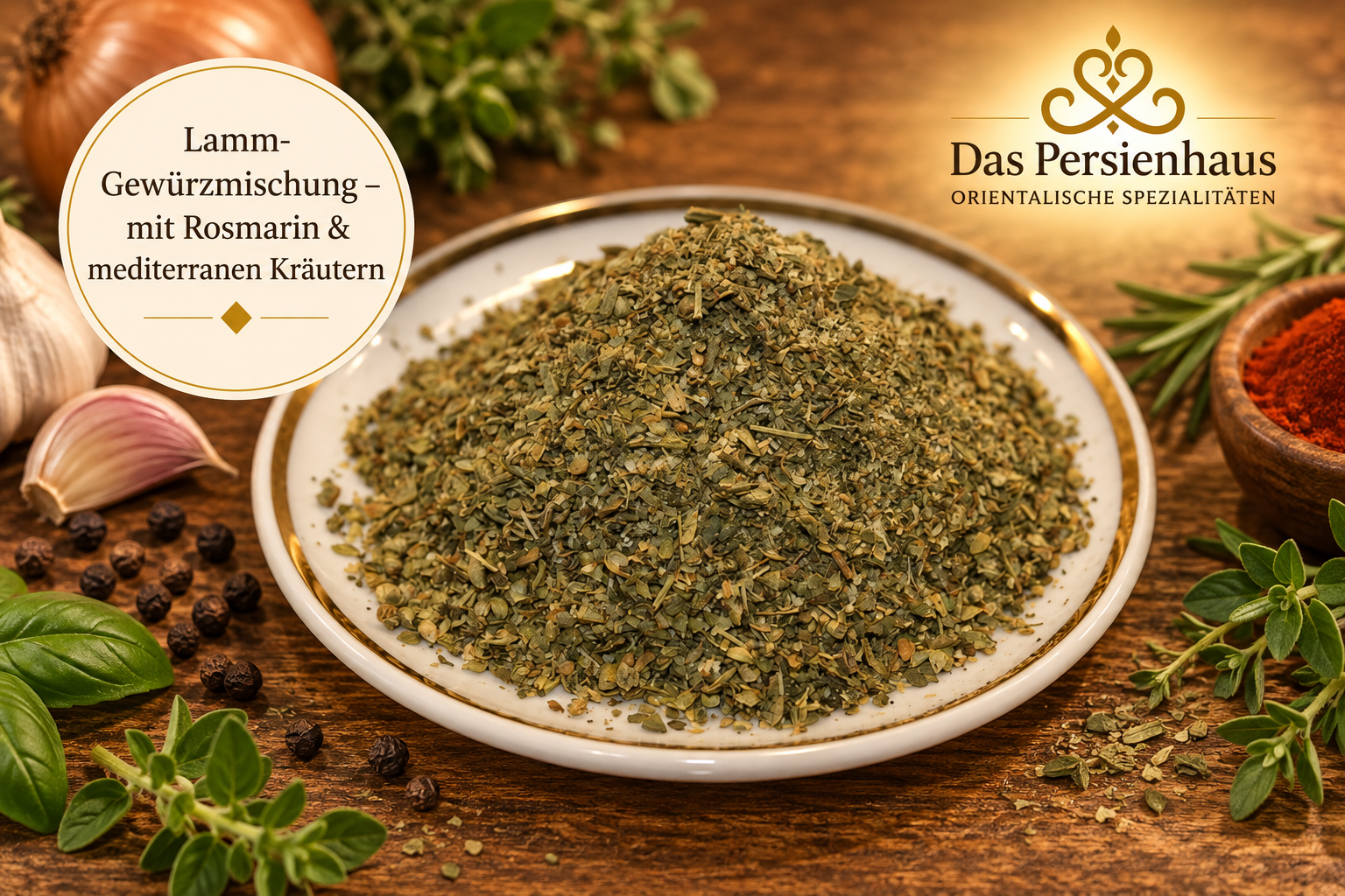 Lamm-Gewürzmischung – mit Rosmarin & mediterranen Kräutern 1 Lamm Gewürzmischung