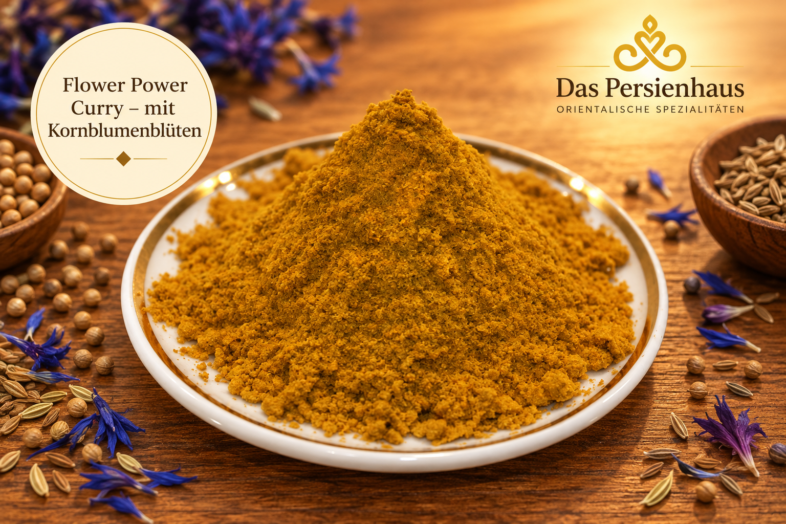 Flower Power Curry – mit Kornblumenblüten 1 Flower Power Curry