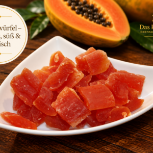Papayawürfel – Fruchtig, Süß