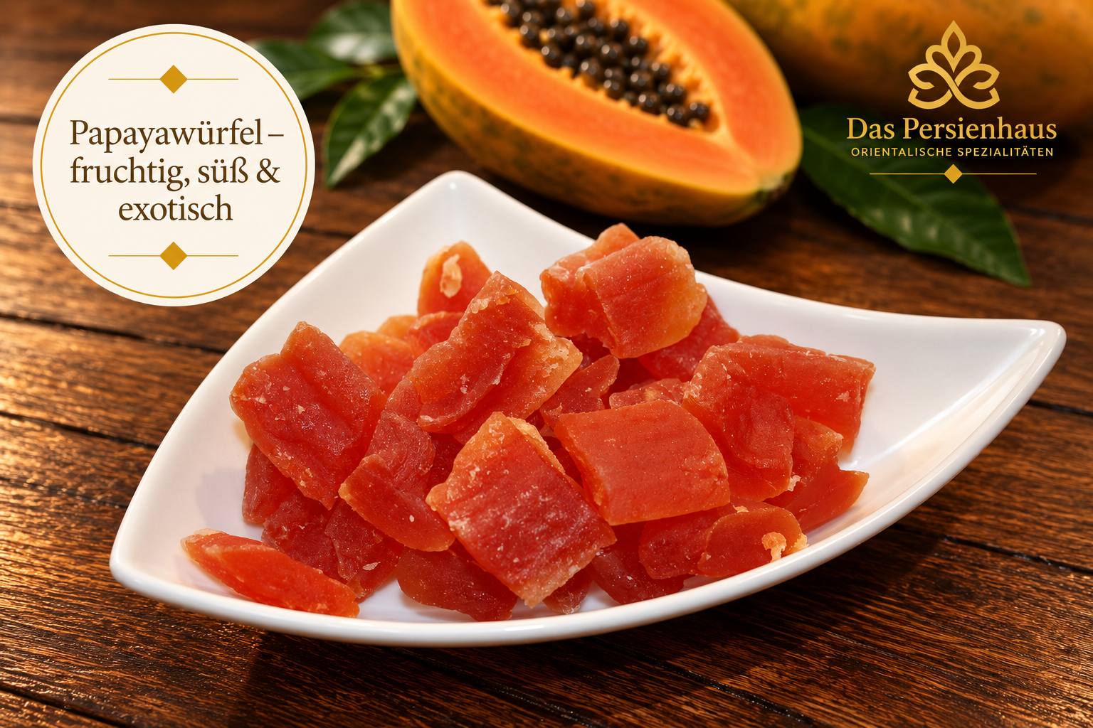Papayawürfel – fruchtig, süß & exotisch