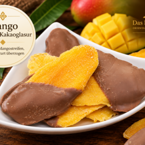 Mango Mit Heller Kakaoglasur