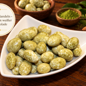 Matcha Mandeln In Weißer Schokolade