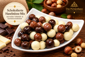 Schokolierte Haselnüsse Mix – mit weißer, Vollmilch- & Zartbitterschokolade 28 Schokolierte Haselnüsse Im Genussmoment