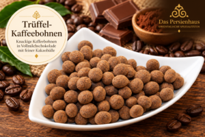 Trüffel Kaffeebohnen Im Rustikalen Stillleben